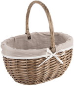 ORION Wicker/cotton + PES picnic basket large - Picnic Basket