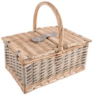 ORION Koš s víkem piknik proutí/bavlna - Picnic Basket