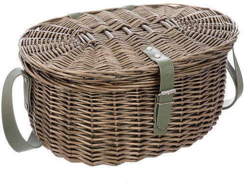 ORION Picnic Basket + Lid VERDE Wicker/Cotton + PES - Picnic Basket - Main image