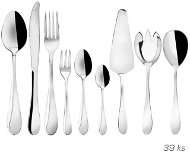 Cutlery Set PROFISIMO Stainless-steel Cutlery Set, 39 pcs - Sada příborů