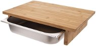 Bamboo Cutting Board 42x29cm + Stainless-steel Container - Cutting Board