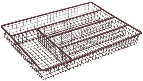 Wire Organizer 36x26,5x5cm BROWN - Sideboard - Main image