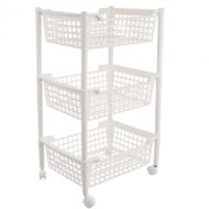 ORION Shelf UH 3 Storeys on Wheels WHITE - Shelf