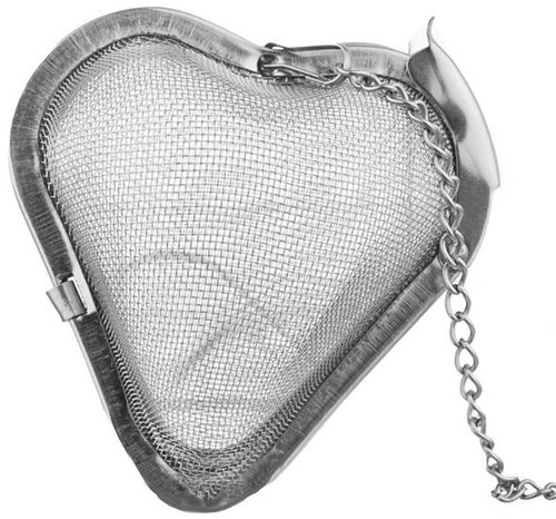 HEART Stainless-steel Tea Strainer 5.5x5.5cm - Tea Infuser - Main image