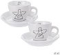 Set of Cups Ceramic ANGEL Cup & Saucer Set 0.09l 2 pcs - Sada šálků