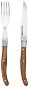 Set Steak Knife and Fork, Stainless-steel/Wood - Cutlery Set