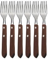 Orion Steak Fork, Stainless Steel/Wood 6 pcs - Fork