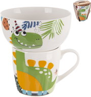 ORION Mug + dino bowl 0,35 l set - Breakfast Set