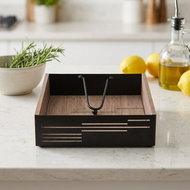 ORION LINE Napkin holder/stand wood/metal - Napkin Holders