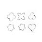 ORION Stainless-steel Cutter Mix 6 pcs Mini - Cookie Cutter Set