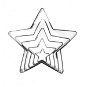ORION Stainless-steel Star Cutter 5 pcs - Vykrajovátka