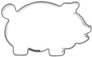 ORION Stainless-steel Cutter, Pig - Cookie Cutter