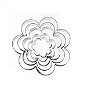 ORION Stainless-steel Flower Cutter 5 pcs - Vykrajovátka