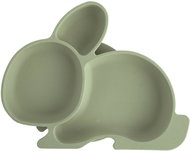 ORION Plate 23 × 18 cm children's split bunny silicone green - Plate