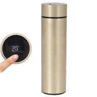 Orion Stainless-steel Thermos 0,45l with Thermometer, Gold - Thermos