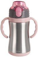 Orion Thermobecher Edelstahl/UH+Glas - 0,33 Liter - rosa - Thermoskanne