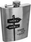 Orion Stainless-steel Flask LIQUID TRAVEL HELP 240ml - Hip Flask