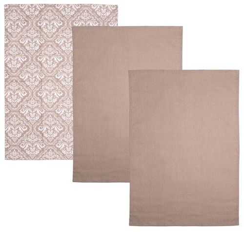 ORION Utěrka kuch. bavlna BEIGE 3 ks - Kuchyňské utěrky - Hlavní obrázek