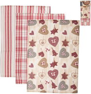 Dish Cloths Kitchen Towel Cotton HEART 3 pcs - Kuchyňské utěrky