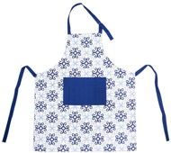 Kitchen Apron, Cotton, BLUE SHAPES - Apron