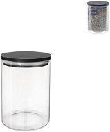 ORION 0,67 l kerek boroszilikát üveg/bambusz tárolóedény - Tárolóedény