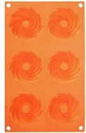 ORION Forma na věnečky 6 silikon oranžová - Baking Mould