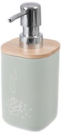 ORION Dávkovač mýdla polyresin/gumovníkové dřevo 350 ml Greenish - Soap Dispenser