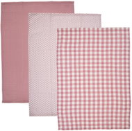 ORION Kitchen Tea Towel Decor, 3pcs, Cotton, Pink - Kitchen Towel