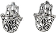Oriental silver earrings, Fatima's hand - Earrings
