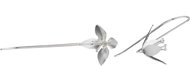Oriental silver wrought earrings, Flower - Earrings