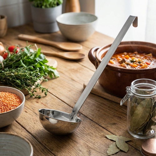 ORION Gastro - rozsdamentes acél, 54cm, átmérő 12,5cm - Merőkanál - Fő fotó
