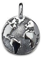 ORIENTAL Silver medallion pendant World (Ag 925/1000, ) - Charm