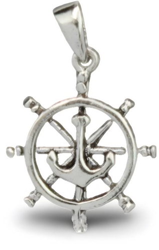 ORIENTAL Silver pendant Rudder (Ag 925/1000, ) - Charm - Main image