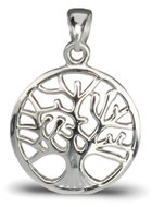 ORIENTAL Silver medallion pendant Tree of Life large (Ag 925/1000, ) - Charm