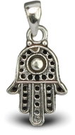 ORIENTAL Silver pendant Hamsa decorated (Ag 925/1000, ) - Charm