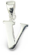 ORIENTAL Silver pendant Letter "V" (Ag 925/1000, 0,81 g) - Charm