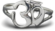 ORIENTAL Silver ring OM, single, size 51 - Ring