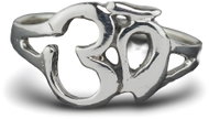 ORIENTAL Silver ring OM, single, size 54 - Ring