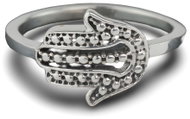 ORIENTAL Silver ring Hand of Fatima, size 48 - Ring