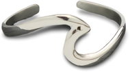 ORIENTAL Silver ring free Wave, size 57 - Ring
