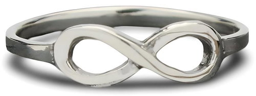 ORIENTAL Silver ring Infinity, size 57 - Ring - Main image