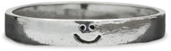 ORIENTAL Silver smiley ring, size 53 - Ring