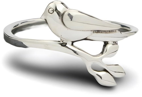 ORIENTAL Silver ring Bird, size 56 - Ring - Main image