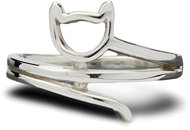 ORIENTAL Silver ring Kitten, size 51 - Ring