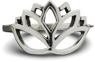 ORIENTAL Silver single ring Lotus flower, size 62 - Ring