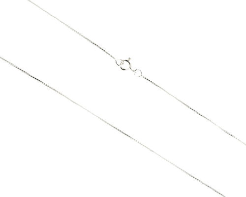 ORIENTAL Silver square chain 50 cm (Ag 925/1000; 2 g) - Chain Necklace - Main image