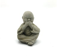 ORIENTAL Garden concrete decoration Little Monk - I don't speak - Garden Decoration