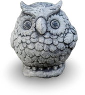 Zahradní dekorace ORIENTAL Zahradní betonová dekorace Sova kulatá - Zahradní dekorace