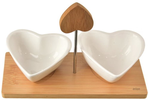 ORION WHITELINE Servírovací set misek na bambusovém tácu  - Serving Set - Main image