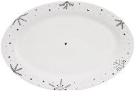 Plate ORION Servírovací talíř VLOČKA 35 × 23,7 cm ovalný, porcelán - Talíř
